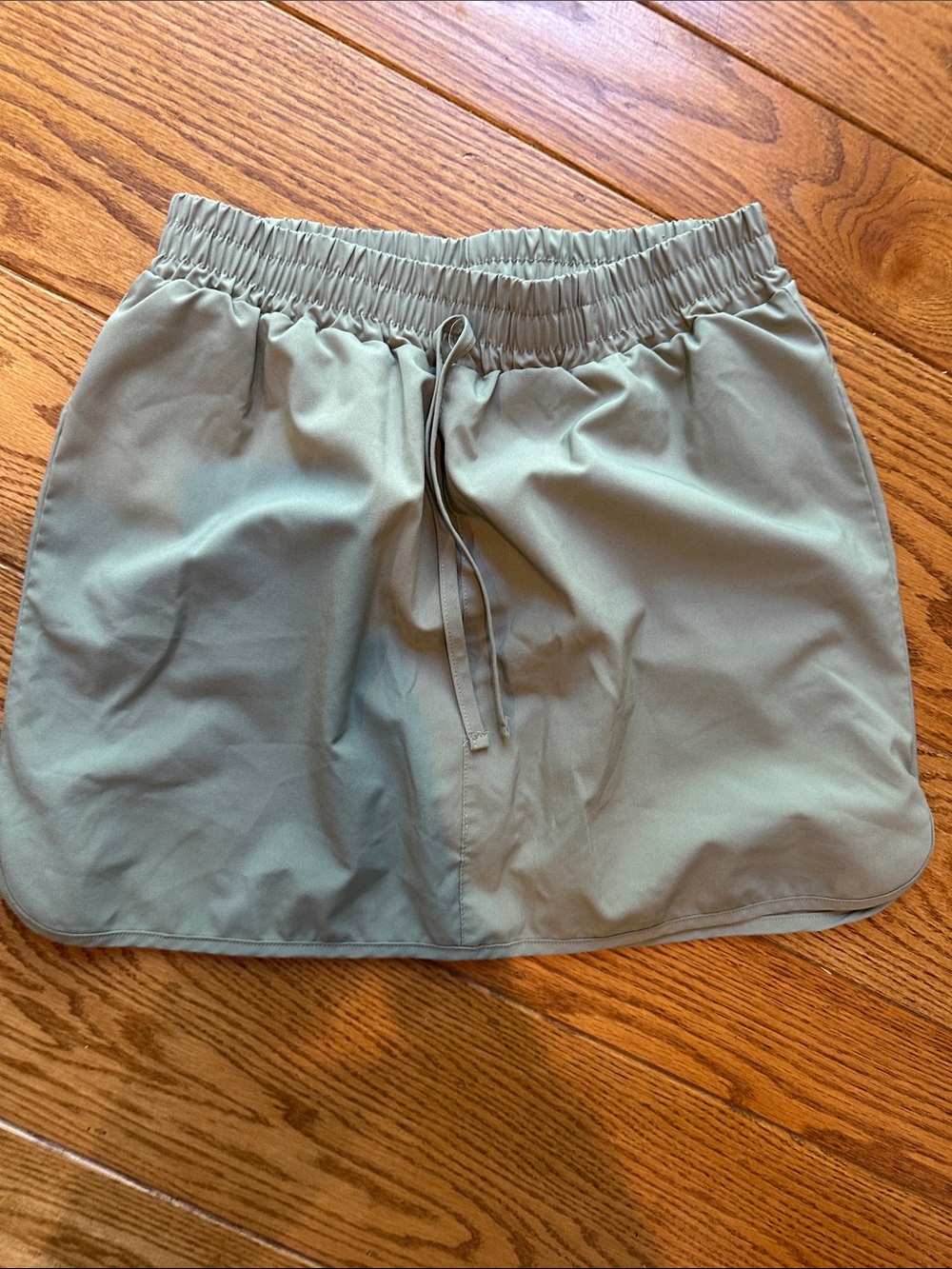 Royalty For Me Olive Green Elastic-Waist Skirt